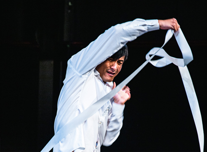 Production still for the 2023 season of 'Made in China 2.0.' In photo: Wang Chong. Photographer: Tamarah Scott