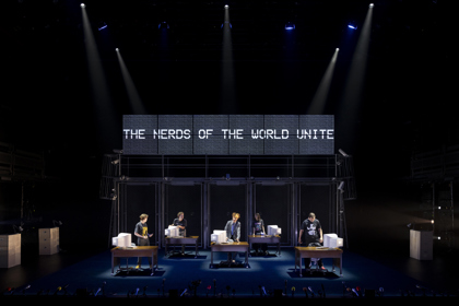 Production photography from TRUTH (2025). Photographer: Pia Johnson. In photograph: Cast of TRUTH