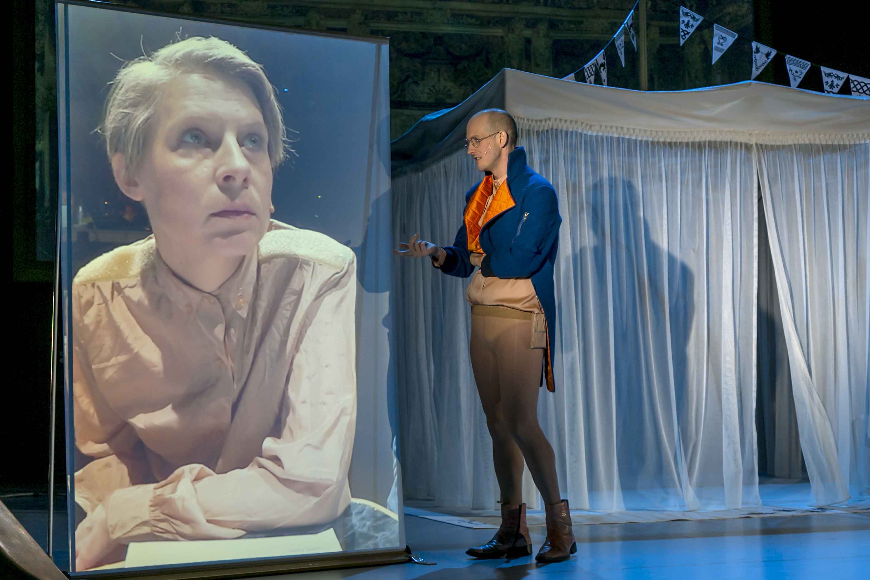 Production still for previous production of "War and Peace'. Photographer: David Baltzer