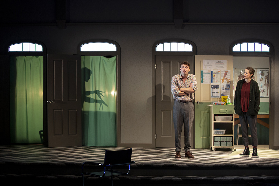 Production still for the 2023 Season of 'Nosferatu.' In photo: Jacob Collins-Levy, Sophie Ross. Photographer: Pia Johnson