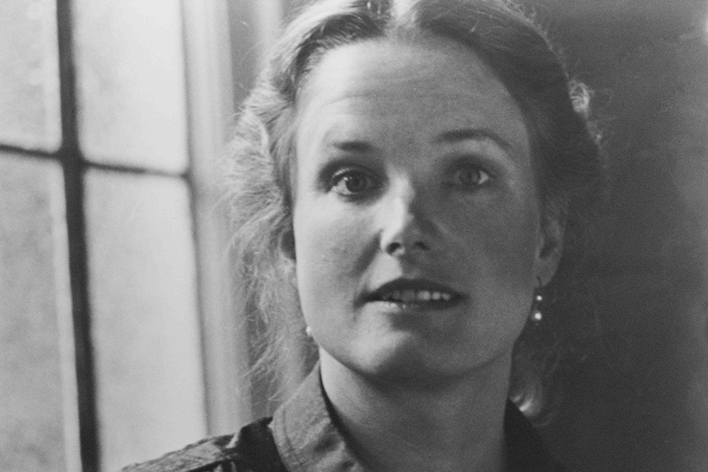 Production still for "Letters Home". Nancy Black as Sylvia Plath. Photographer: Sandra Matlock