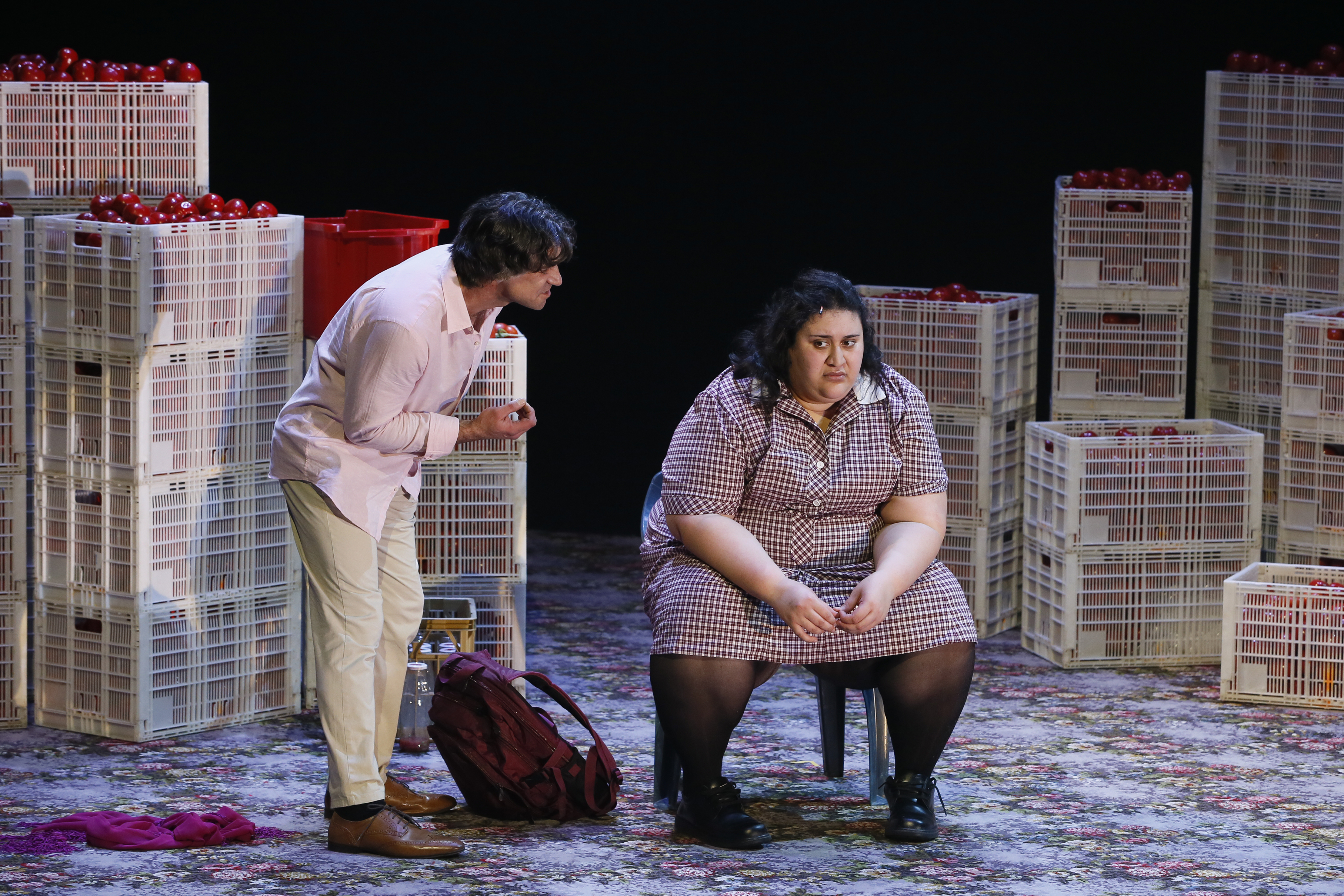 Production still for the 2022 Season of 'Looking For Alibrandi'. L-R: Ashley Lyons, Chanella Macri. Photographers: Jeff Busby & Tamarah Scott