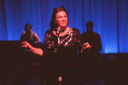 Production still for "Only Heaven Knows". Caroline Gillmer as Guinea. Photographer: Jeff Busby