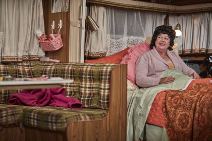 Production still for "Caravan". Susie Dee as Judy. Photographer: Tim Grey