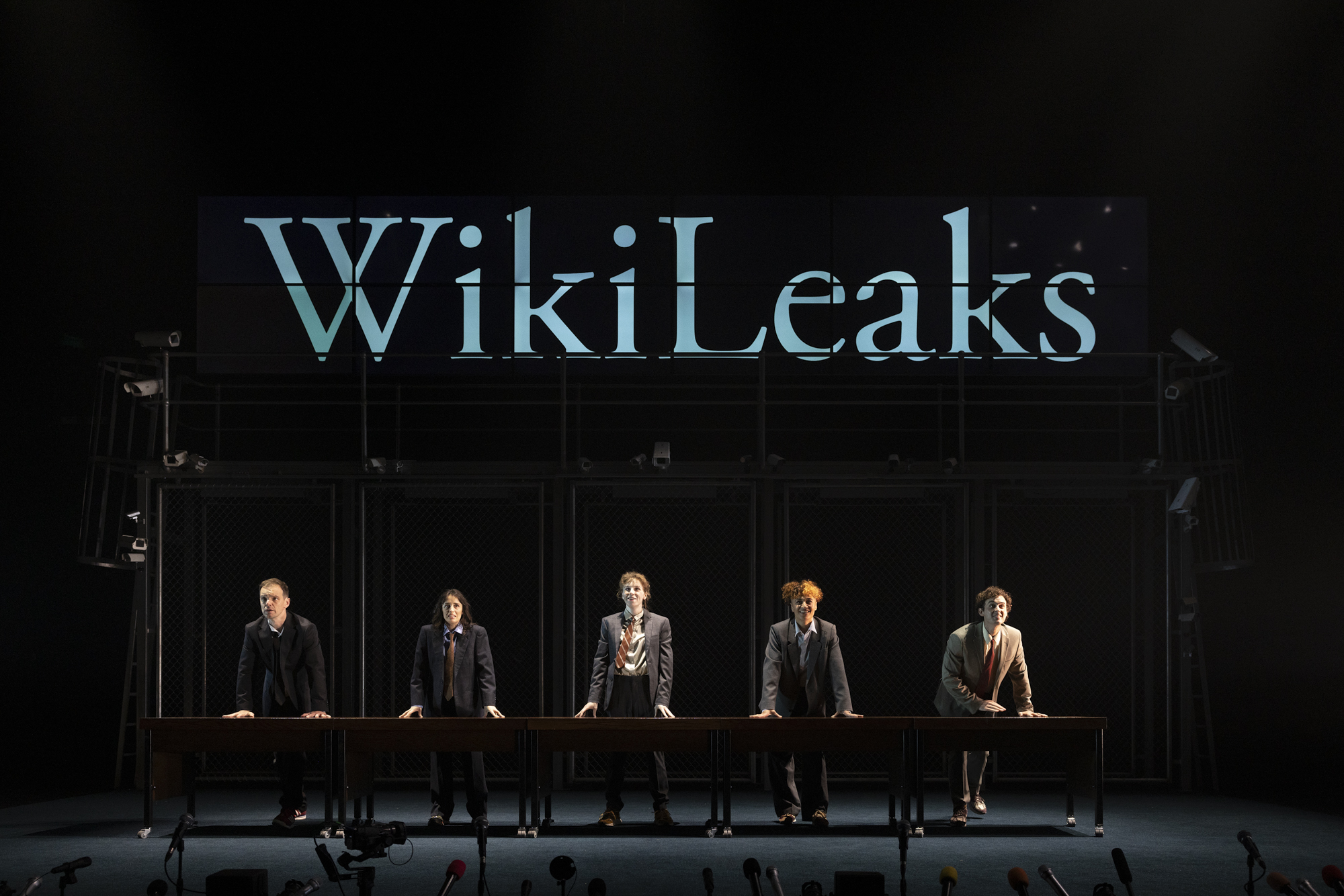 Production photography from TRUTH (2025). Photographer: Pia Johnson. In photograph: Cast of TRUTH.