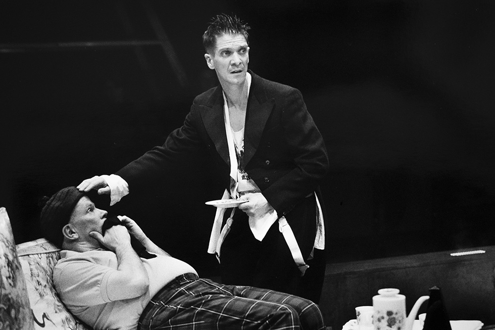 Production still for "The Prodigal Son". L-R: Russell Kiefel, Syd Brisbane. Photographer: Jeff Busby 