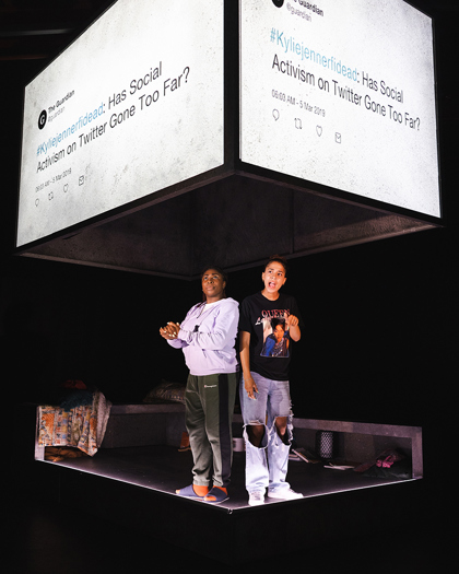 Production still for the 2023 Season of 'seven methods of killing kylie jenner". In photo: Chika Ikogwe and Iolanthe. Photographer: Wani Toa