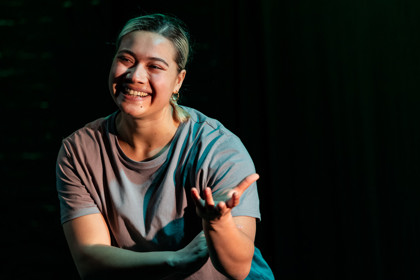 Production still for the 2023 Season of 'Whose Gonna Love 'Em? I am that i AM' In Photo: Maggie Church-Kopp. Photographer: Jacinta Keefe