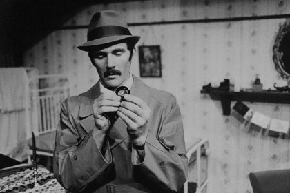 Production still for "Loot". David Swann as Truscott. Photographer: Unknown