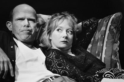 Production still for "Elegy". L-R: Ken Radley as Jack, Mandy McElhinney as Alice. Photographer: Jeff Busby