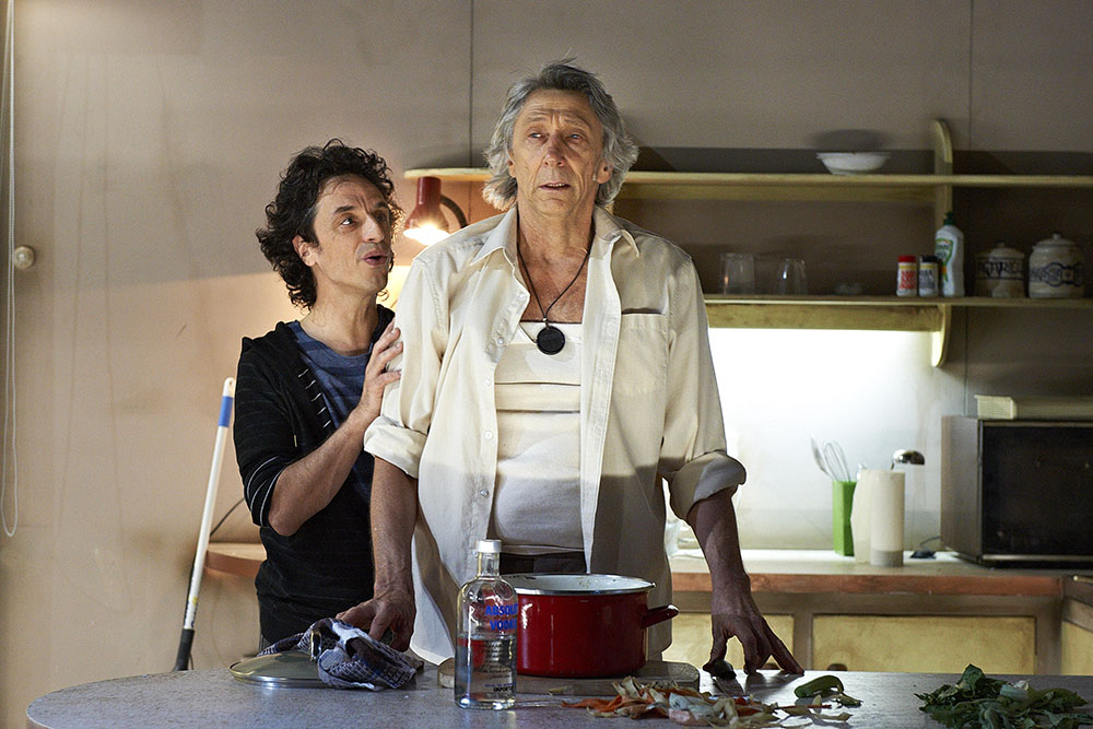 Production still for "Die Winterreise". L-R: Paul Capsis, George Shevtsov. Photographer: Jon Green