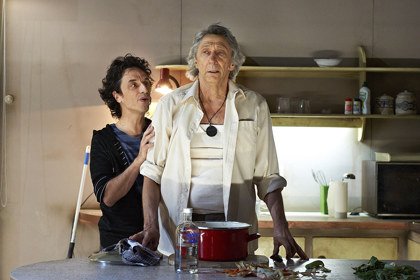 Production still for "Die Winterreise". L-R: Paul Capsis, George Shevtsov. Photographer: Jon Green