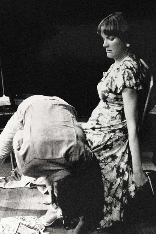 Production still for "Dutchman". Nancy Black as Lula William Zappa as Clay. Photographer: Unknown