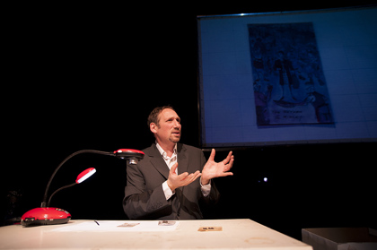 Production still for "Wot? No Fish!!!" Danny Braverman. Photographer: Malwina Matusiewicz