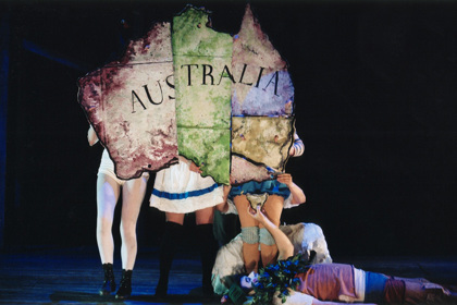 Production still for "Babes in the Wood" (2003). Photographer: Lisa Tomasetti