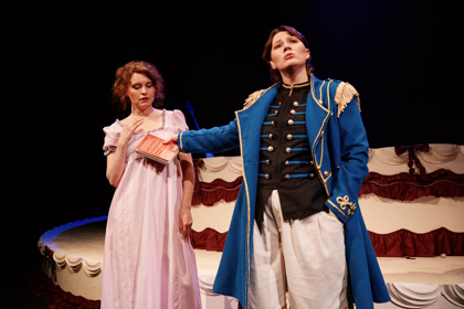 Production photography by Simon Fazio / Featuring Elizabeth Brennan & Lauren Swain